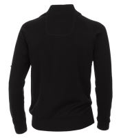 Bavlnený rozopínajúci pulóver Casa Moda – čierny (2)