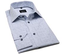 Venti Modern Fit – košile s mozaikou modrých ornamentů (1)