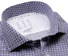 Eterna Slim Fit Performance Shirt – elastická košeľa s tmavomodrým vzorom