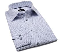 Venti Modern Fit – košeľa s modrým trojúholníčkovým vzorom (1)