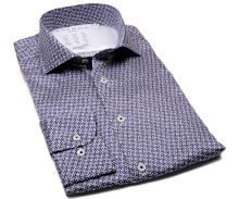 Eterna Slim Fit Performance Shirt – elastická košeľa s tmavomodrým vzorom (1)