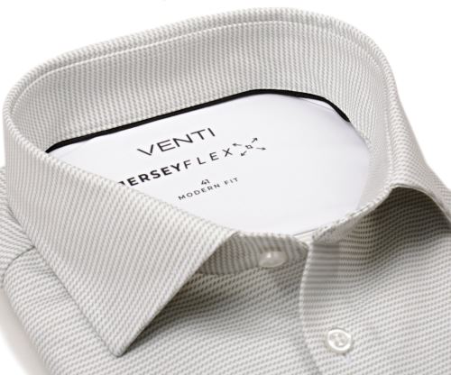 Venti Modern Fit Jersey Flex – luxusní košile s bronzovým vzorem Venti Modern Fit Jersey Flex – luxusní košile s bronzovým vzorem