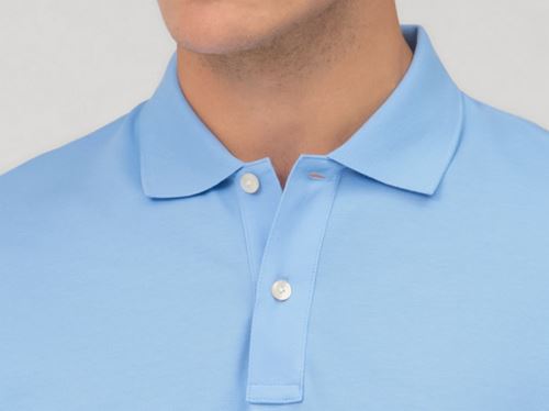 Polo pique tričko Olymp - světle modré tričko s límečkem