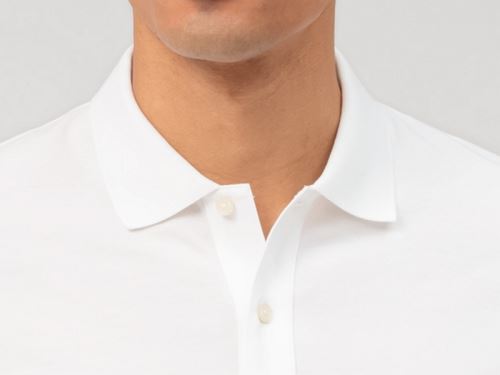Polo pique tričko Olymp - biele tričko s golierom