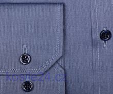 Venti Modern Fit Twill – kovově modrá košile - extra prodloužený rukáv (2)