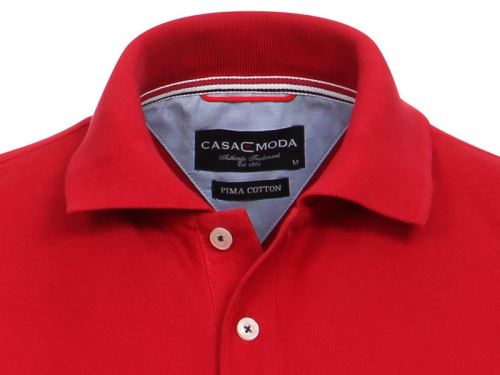 Polo tričko Casa Moda – červené tričko s golierom
