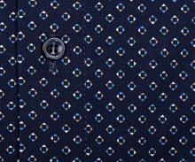 Marvelis Modern Fit Jersey – elastická tmavomodrá košile s barevnými čtverečky (2)