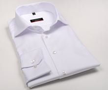 Eterna Modern Fit Twill Cover - luxusná biela nepriehľadná košeľa - predĺžený rukáv (2)