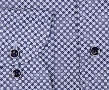 Eterna Modern Fit Twill – košeľa s modrým vzorom - extra predĺžený rukáv (2)