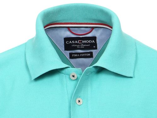 Polo tričko Casa Moda – modro-zelené tričko s límečkem