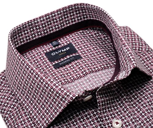 Olymp Modern Fit – luxusná košeľa s fialovým vzorom