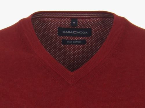 Bavlnený pulóver Casa Moda – červený