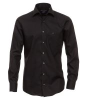 Casa Moda Modern Fit – čierna košeľa - predĺžený rukáv (1)