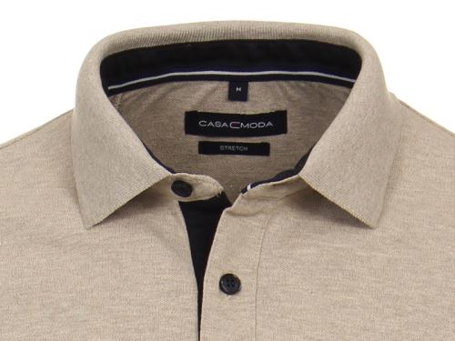Polo tričko Casa Moda – světle béžové tričko s límečkem