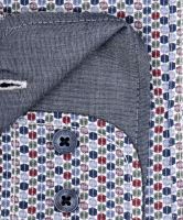 Casa Moda Casual Fit  – voľnočasová košeľa s červeno-modrými šestiúholníkmi (2)