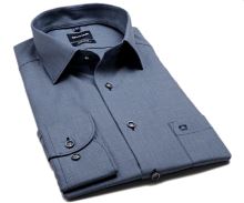 Olymp Modern Fit – modrá košile s vetkanou strukturou (1)