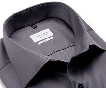 Eterna Modern Fit Twill Cover - luxusní ocelově šedá neprůhledná košile
