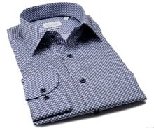 Eterna Modern Fit Twill – košile s modrým vzorem (1)