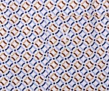 Marvelis Modern Fit – košile s béžovo-modrými ornamenty - prodloužený rukáv (2)