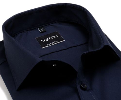 Casa Moda Comfort Fit Twill – luxusní tmavě modrá košile - prodloužený rukáv Casa Moda Comfort Fit Twill – luxusní tmavě modrá košile - prodloužený rukáv