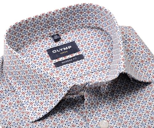 Olymp Modern Fit - košile s barevným kroužkovým vzorem Olymp Modern Fit - košile s barevným kroužkovým vzorem