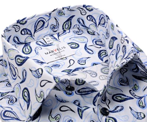 Marvelis Modern Fit - košeľa so stylizovaným vzorom paisley