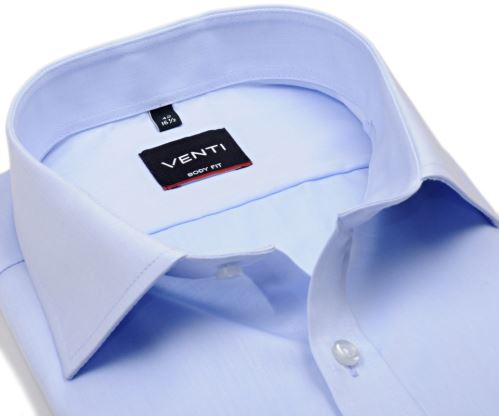 Venti Body Fit Twill – luxusní světle modrá košile - prodloužený rukáv Venti Body Fit Twill – luxusní světle modrá košile - prodloužený rukáv