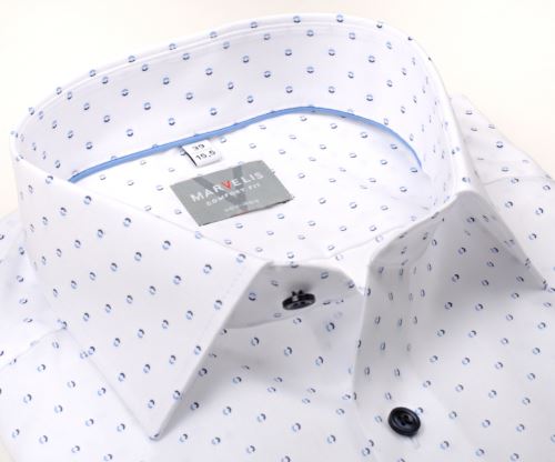 Marvelis Comfort Fit Twill – košile s modrými dělenými kroužky
