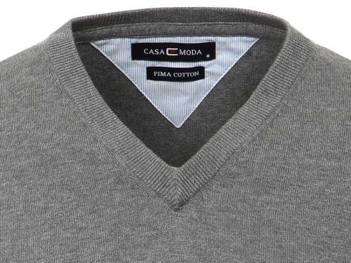 Bavlnený pulóver Casa Moda – sivý