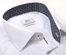 Eterna 1863 Modern Fit - luxusná biela košeľa s vnútorným golierom a manžetou - extra predĺžený rukáv