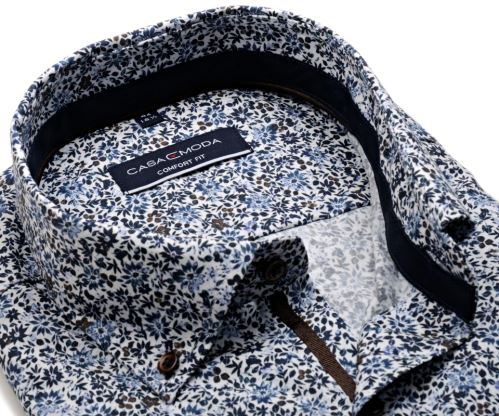 Casa Moda Comfort Fit – luxusná košeľa s kvetinkovým vzorom
