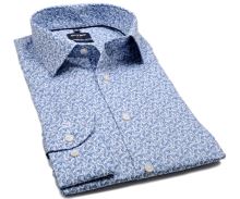 Olymp Modern Fit Twill – košeľa s modrým tlačeným vzorom (1)
