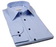 Eterna Dynamic Cotton Slim Fit – svetlomodrá košeľa s votkaným vzorom (1)