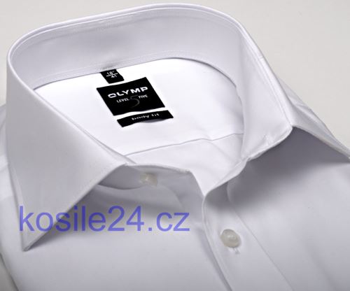 Olymp Level Five – bílá košile - krátký rukáv