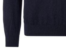 Bavlnený pulóver Casa Moda rozpínací na krátky zips – tmavomodrý (3)
