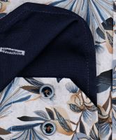 Venti Modern Fit – luxusná košeľa s béžovo-modrým florálnym vzorom (2)