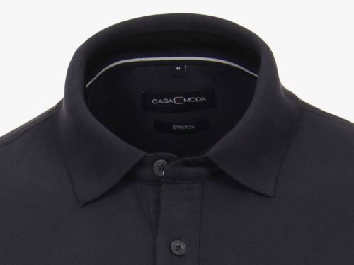 Polo tričko Casa Moda – modro-šedé tričko s límečkem