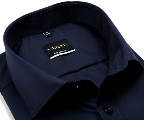 Venti Modern Fit Twill – tmavomodrá košeľa - extra predĺžený rukáv