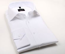 Venti Body Fit Twill – luxusná biela košeľa - predĺžený rukáv (1)