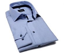 Venti Modern Fit – svetlomodrá košeľa s votkaným prúžkom a vnútorným golierom (1)