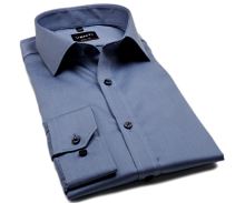 Venti Body Fit Twill – luxusní kovově modrá košile - prodloužený rukáv (1)