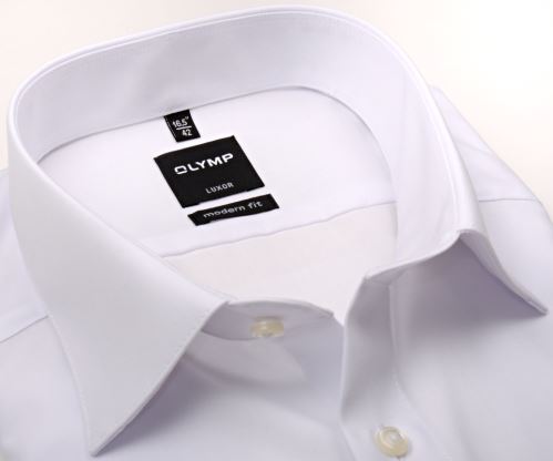 Olymp Luxor Modern Fit - biela košeľa bez vrecka Olymp Luxor Modern Fit - biela košeľa bez vrecka