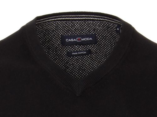 Bavlnený pulóver Casa Moda – čierny