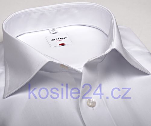 Olymp Luxor Comfort Fit Uni Popeline - biela košeľa - predĺžený rukáv Olymp Luxor Comfort Fit Uni Popeline - biela košeľa - predĺžený rukáv