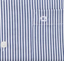 Olymp Modern Fit Twill – košile s diagonální strukturou a tmavomodrým proužkem (2)