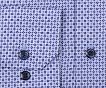 Eterna Comfort Fit – košile s drobným modrým oválkovým vzorem - prodloužený rukáv (2)