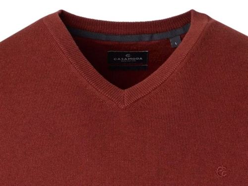 Bavlněný svetr Casa Moda – rubínově červený