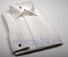 Eterna Modern Fit Uni Popeline - champagne gala s dvojitou manžetou a skrytým zapínáním (1)